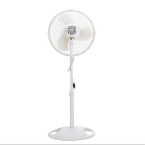 Lasko S16200 16 inch Oscillating Stand Fan - White
